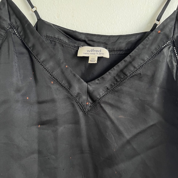 Black Wilfred Silk Tank Top - Picture 5 of 5